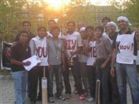 The champions with the trophy