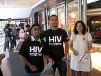 Anshuman models the HIV POSITIVE t-shirt